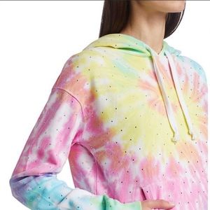 Generation Love Tie Dye Rhinestone Hoodie Sweatshirt